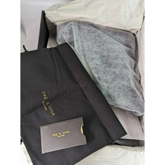 Rag & Bone Women's RB Moto Studded Pull On Boots Black Size 6.5 (MSRP $595) - Picture 9 of 10